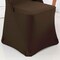 1 Piece Chocolate Stretch Spandex Chair Cover for Warm Folding Seating